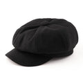 Octagonal Cap Big Head Plain Beret Hat