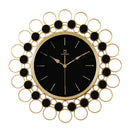 Nordic Light Luxury Copper Plated Wall Clock Living Room Modern Home Art Silent Atmospheric Clock