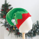 Plush Made with Metal Bell Decoration for Christmas Santa's Helper Hats Caps in Strongly Contrast
