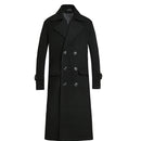 Autumn Winter Medium Length Jacket Thickened Woolen Coat Loose Casual Double Breasted Trench Coat