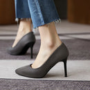 Dress Shoes Lady Pointe Toe Thin Heel Pumps Office