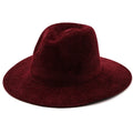 Maroon fedora hat on a white background, Obroi