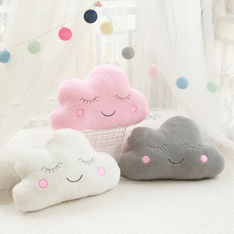 Stuffed Cloud Moon Star Raindrop Plush Pillow Soft Cushion Cloud Stuffed Plush Toys Pillow Gift