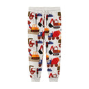 Autumn Spring Boys Sweatpants Drawstring Embroidery Sport Trousers Baby Pants Full Length