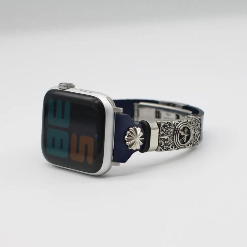 Leather Band Strap for Apple Watch 8/7/6/SE/5/4/3 Retro Strap Accessory for iwatch Replacement Bracelet