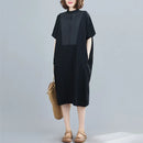 Women’s Pleated Summer Dress – Casual Loose Fit, Elegant Long Dress for Everyday & Beach