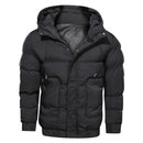 Winter Jacket Parkas Men Solid Hooded Zipper Thicken Warm Coats Men Waterproof Mens Parkas Mens Jackets And Coats