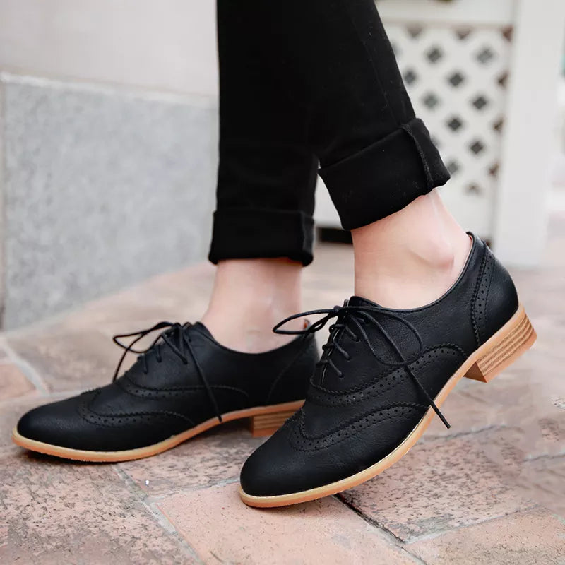 Casual Women's Flat Oxford Shoes For Women Loafers Spring Autumn Flats Shoes Female