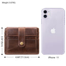 Genuine Leather Wallet For Men Male Vintage Short Men's Purse Credit Card Holder With Coin Pocket Money Bag