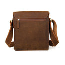 Men Leather Messenger Bag Male Genuine Leather Crossbody Bag Men's Travel Tablet Shoulder Bag