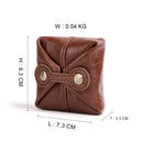 Genuine Leather Rfid Wallet Small Coin Pocke Unisex Credit Card Holder Wallet Men Women Card Id Holder Buckle Coin Purse