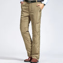 Winter Pants Men Padded Smart Casual Pants for Men Business Down Pants Warm Duck Down Trousers