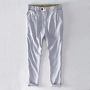 Men casual loose pants for men linen black stretch trousers men