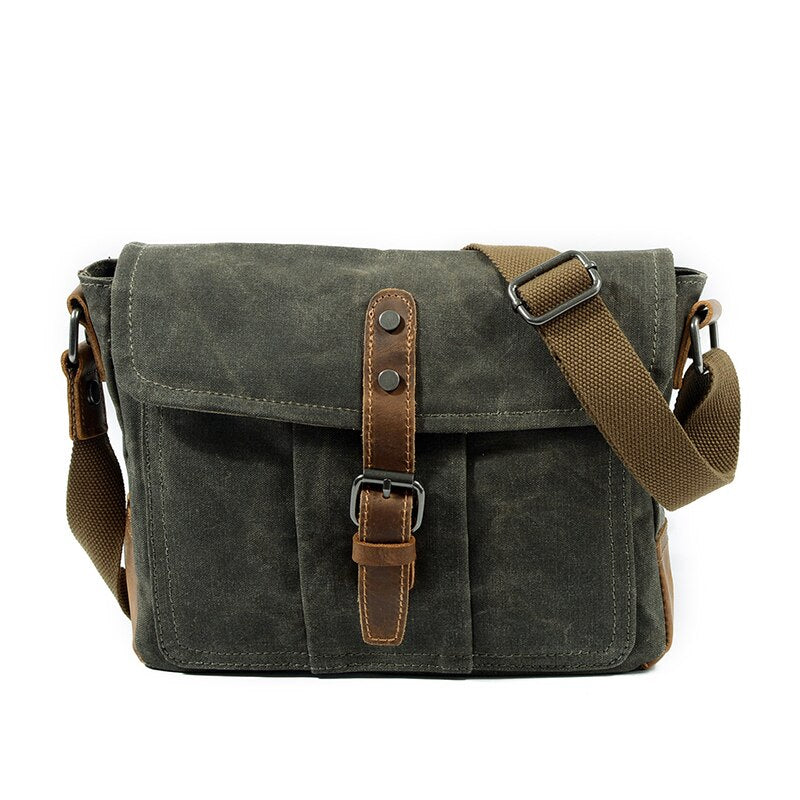 Men Crossbody Bags Male High Quality Vintage Shoulder Bag Casual Solid Messenger Bag Waterproof Satchels