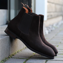 Chelsea Solid Winter Mens Boots Shoes Work Handmade Shoe Men Add Velvet Non-Slip Designer Boot