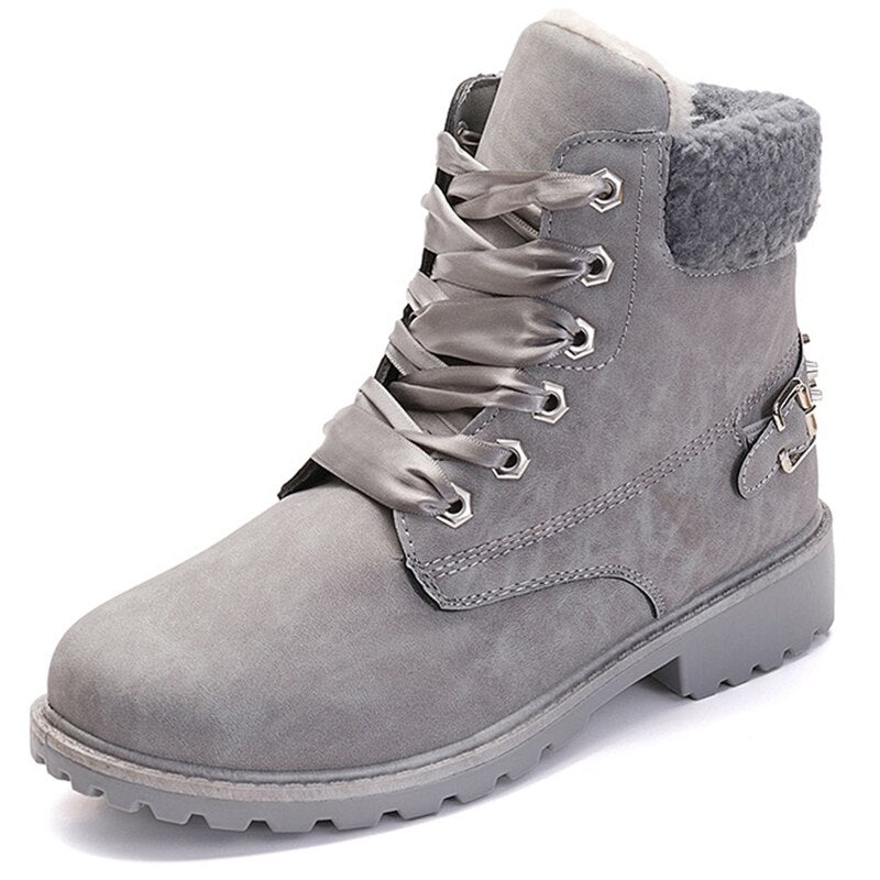 Autumn Early Winter Shoes Women Flat Heel Boots Keep Warm Women Boots Woman Ankle Camouflage Booties