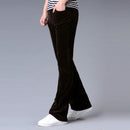 Men Casual Pants Micro Flare Pants Corduroy Pants Slim Classic Designer
