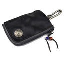 Original Leather Key Wallet for Men Short Handmade Holder Coin Purse Card Case Bag