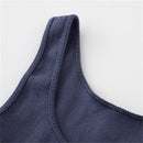 Vintage Women Soft Cotton Slim Tank Summer Ladies Sleeveless Solid Short Tops Girls Chic Streetwear Top