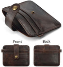 Men Genuine Leather Slim Wallet Male Small Purse Bag Wallet Thin Man's Wallet