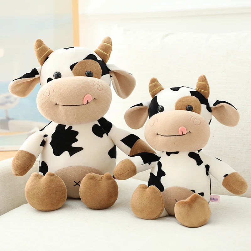 Plush Cute Cattle Plush Stuffed Animals Cattle Soft Doll Toys Birthday Gift