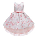 Gorgeous Flower Summer Girls Dress for Wedding Party Embroidery Kids Clothes Evening Dresses