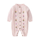 Spring Spring And Autumn Outfit Coat Cute Baby Girls Long Sleeve Bodysuit Kids Girls Knitting Costumes For Girls Kids