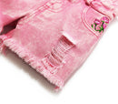 Summer Children's Clothing Sets Jeans For Girls Pants Kids Denim Overalls Suspender Shorts Pink Jumpsuit Trousers
