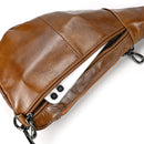 Genuine Leather Men Chest Pack leather Summer Crossbody Bag Travel Sling Shoulder Bags Riding Crossbody Bags