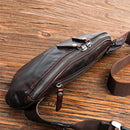Genuine Leather Waist Bag For Men Casual Small Shoulder Crossbody Bags