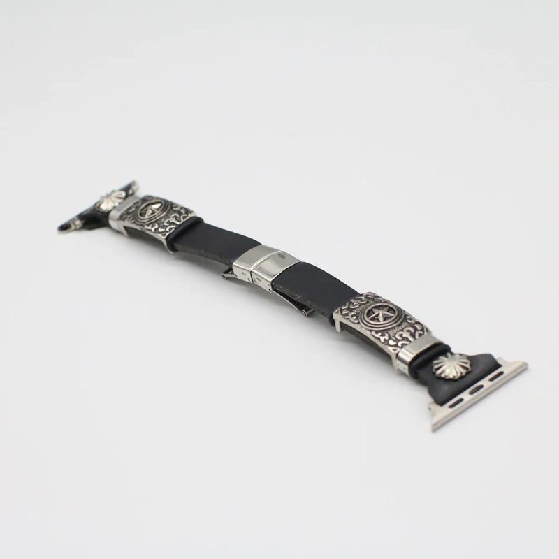 Leather Band Strap for Apple Watch 8/7/6/SE/5/4/3 Retro Strap Accessory for iwatch Replacement Bracelet