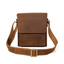 Men Leather Messenger Bag Male Genuine Leather Crossbody Bag Men's Travel Tablet Shoulder Bag