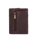Men Magic Wallet Genuine Leather Card Holder with Coin Pocket Business Thin Minimalist RFID Man Purse Money Bag Cash Clip