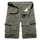 Men Cotton Cargo Shorts Hombre Male Casual Slim Fit Overalls Pants Sweatpants Men