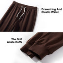 Vintage Sports Sweatpants Spring Autumn Cotton Brown Joggers Fitness