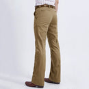 Men Casual FIared pants Slim-fit non-scalding White trousers Male pants wide-leg pants