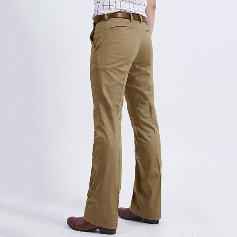 Men Casual FIared pants Slim-fit non-scalding White trousers Male version of the Big pants wide-leg pants