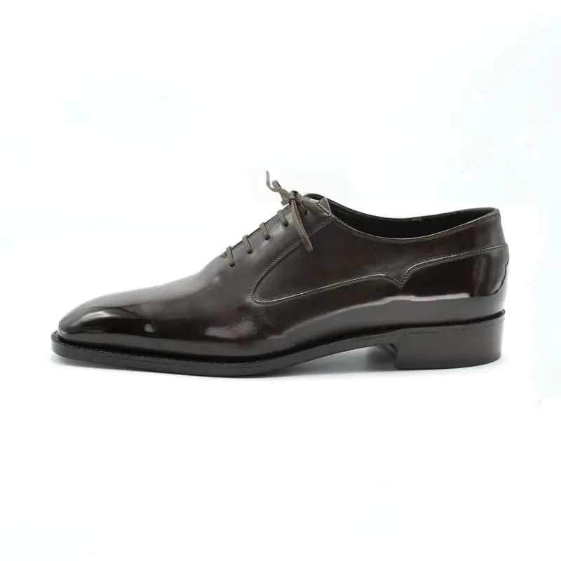 Oxford Wedding Best Men Shoes Dress Formal Glossy Bridegroom Office Black Genuine Leather Business Designer Shoes