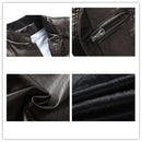 Men Jackets Coats Motorcycle Biker Faux Leather Jacket Men Autumn Winter Clothes European