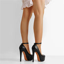 Women Mary Jane Pumps Ankle Strap Stiletto Dress Buckle Shoes Party Thin Heels