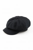 Octagonal Cap Big Head Plain Beret Hat