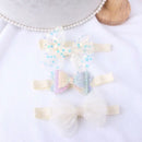 3pcs/Set Baby Kids Girls Bowknot Headband Toddler Elastic Hair Band Headwear Bow