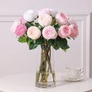 Simulation Hand Feeling Moisturizing Latex Rose Flower Decor Home Wedding Roses Real Touch Flowers Bridal Bouquet