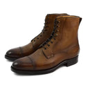 Winter Add Velvet Mens Shoes Lace Up Work Boots Best Designer Non-Slip Genuine Leather Men Shoes
