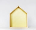 Nordic Wall Shelf Display Hanging Shelving Kid's Room House Shape Shelf Wooden Decor