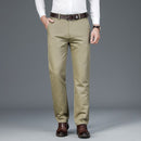 Spring Plaid Casual Pants Mens Straight Black Suit Pants Trousers For Men