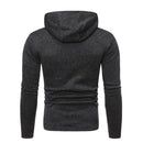 Men's Casual Hoodie Waterproof Zipper Design Hooded Sweatshirt