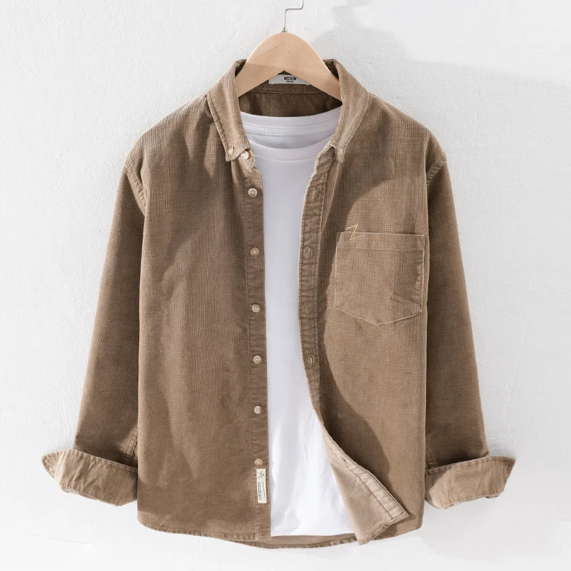 Corduroy shirt men shirts for men trendy cotton shirt mens comfortable shirts male