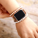Elegant Freshwater Pearl Women Watch Band Beads Boho Watch Strap Wrist Band Bracelet Accessories