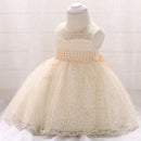 Cute Baby Girl One Year Birthday Dress Infant Gown Kids Beaded Embroidery Christmas Carnival